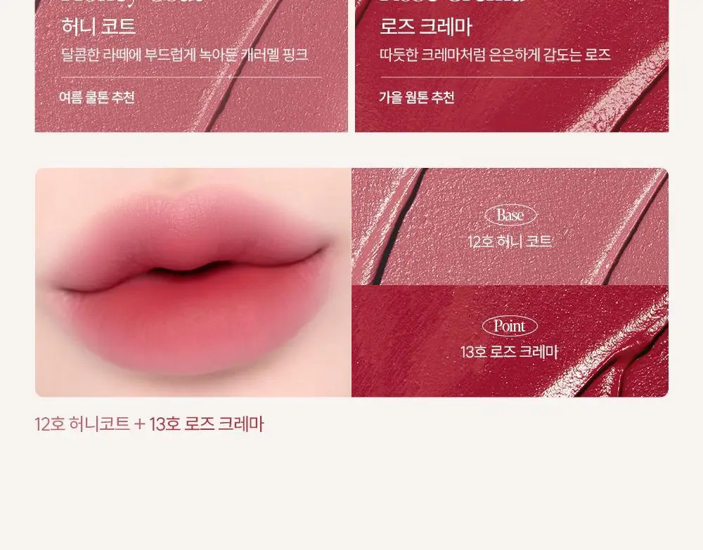 [세레나데/블러틴트] 에스쁘아 꾸뛰르 립틴트 피팅 블러 4g 12colors 상세페이지 10